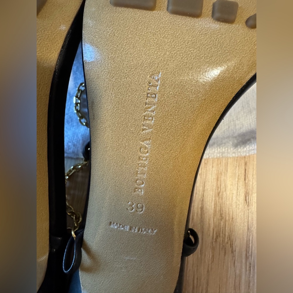 Leather Chain Detail Ankle Strap Sandals - Picture 5 of 5